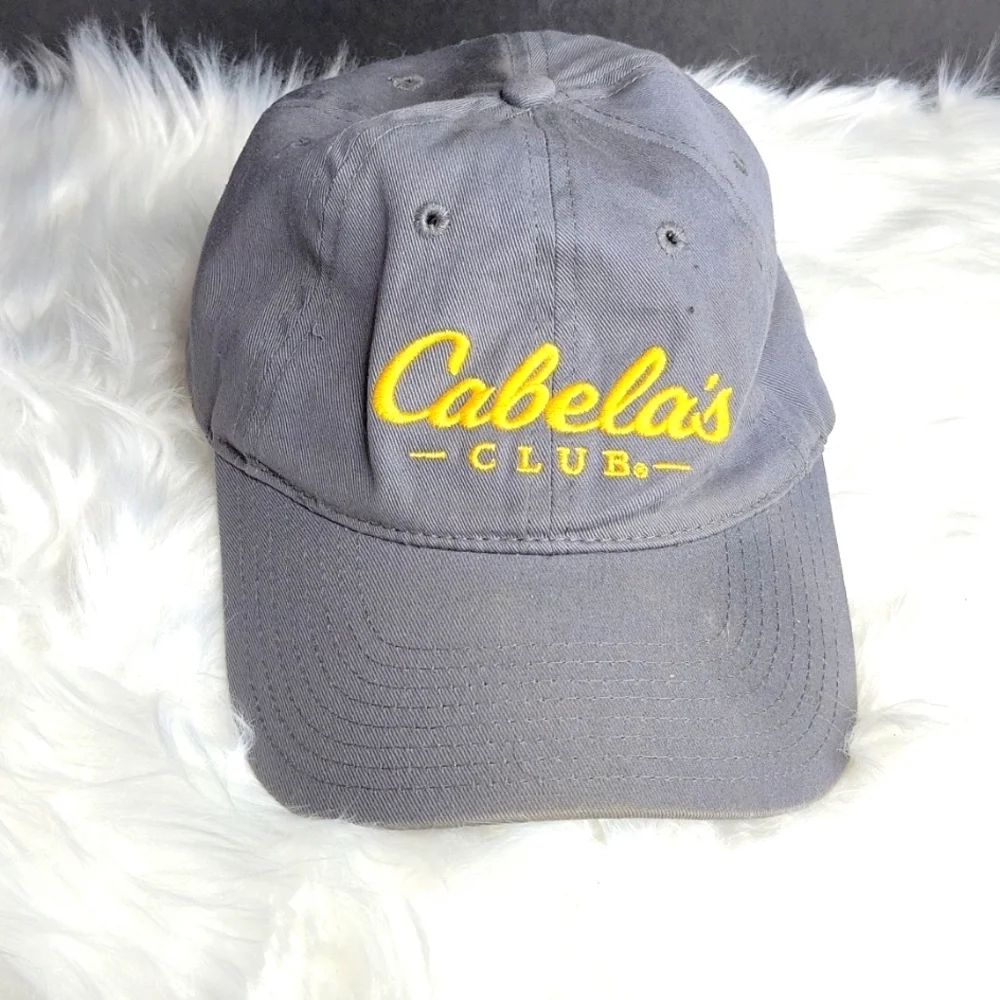 CABELA'S CLUB Gray and Gold Baseball Hat OS